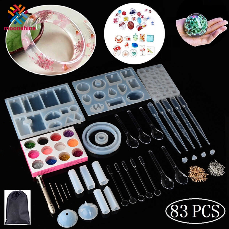 Resin Casting Molds Tools Kit Mould DIY Accessories for Crafts Silicone