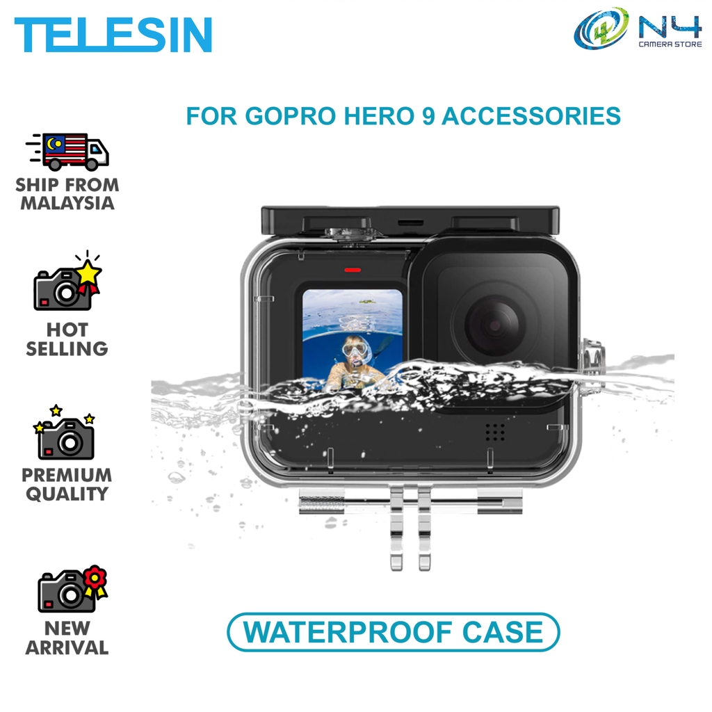 Gopro Hero 10 Hero 9 Hero 8 Black Waterproof Case 60meter Waterproof Casing Hero 8 Black Underwater Case Shopee Malaysia