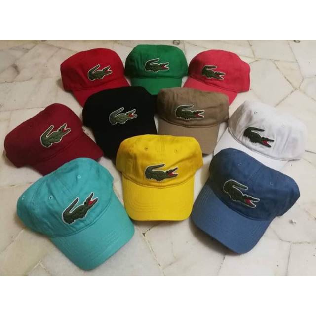 lacoste big logo cap