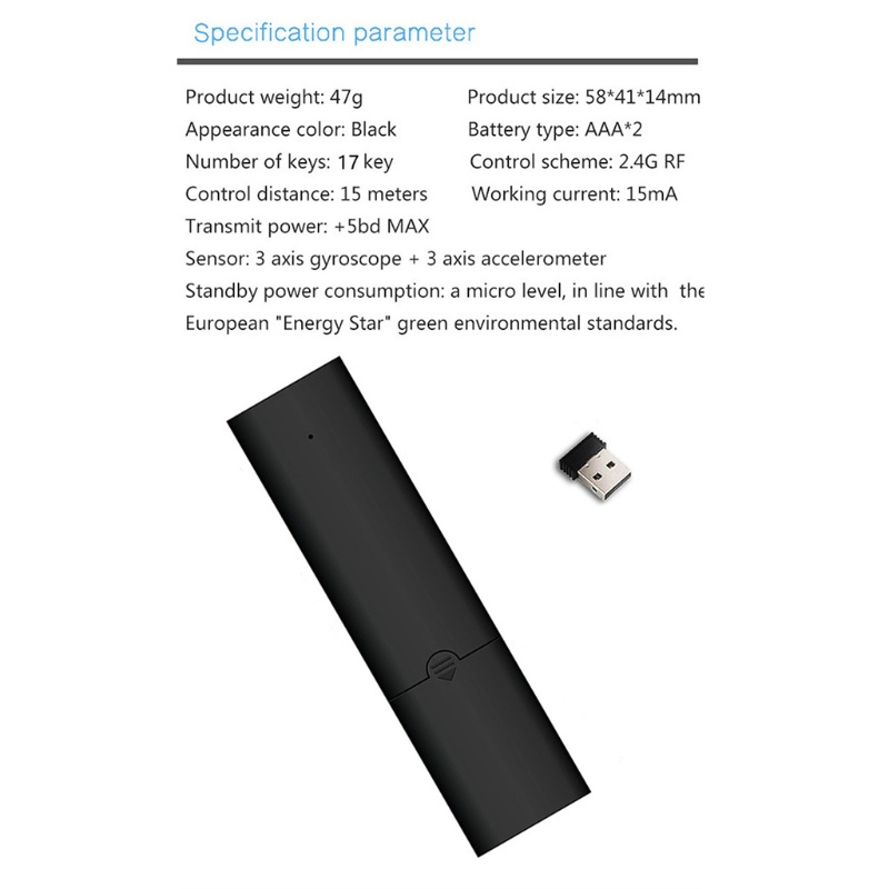 Versatile Purpose MIS Air Mouse Wireless IPTV Voice Remote Control Smart TV Android Box 2.4G - Image 4