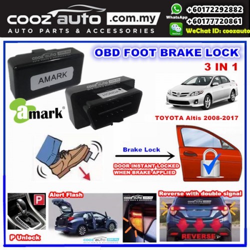 Toyota Altis 2008 2017 3 In 1 A Mark Obd Foot Brake Auto Door