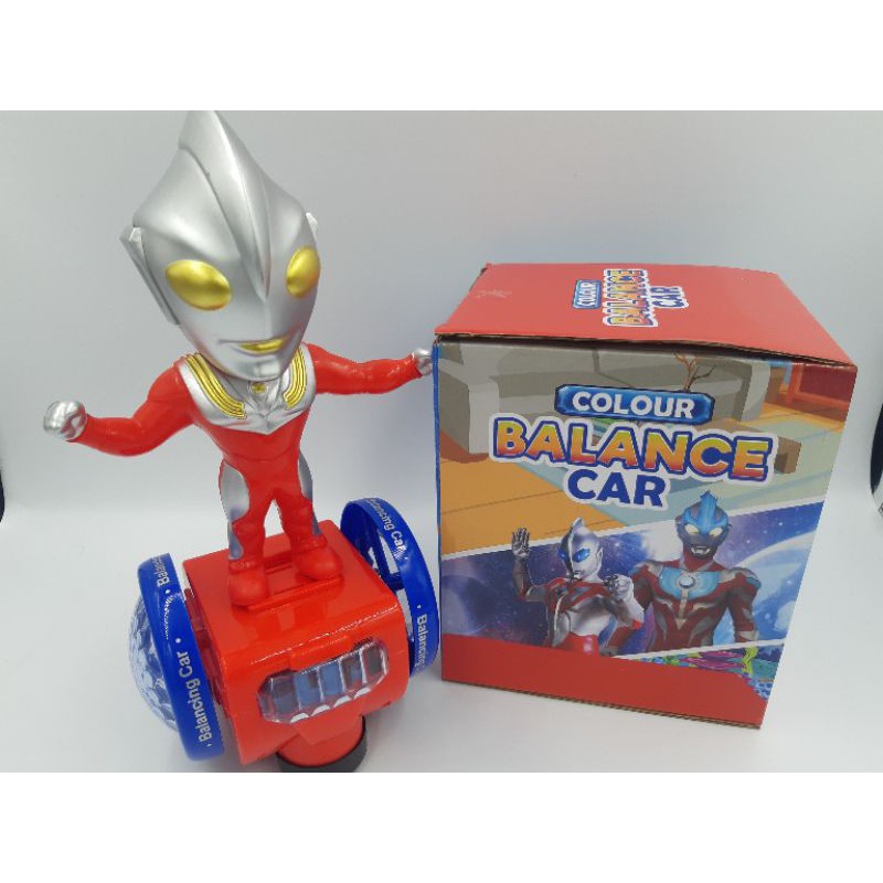 FREE BATTERY Ultraman  Balancing car Superhero Car Moving Robot with Light and Music