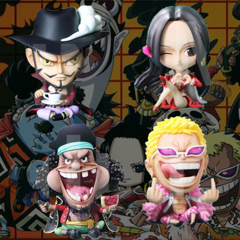 One Piece Q Edition Wang Qiwu Haiying Eyes Doflamingo Empress Hancock Black Beard Action Figures Shopee Malaysia