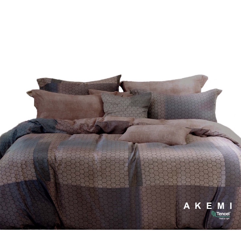 AKEMI Tencel Modal Ardent Quilt Cover Set 880TC (King Size Purple