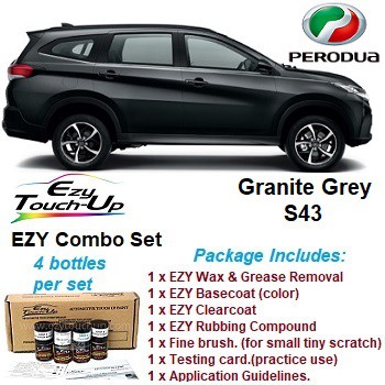 Perodua Aruz Original Touch Up Paint Ezy Touch Up Combo Set Touch Up Paint Scratch Removal Calar Kereta Shopee Malaysia