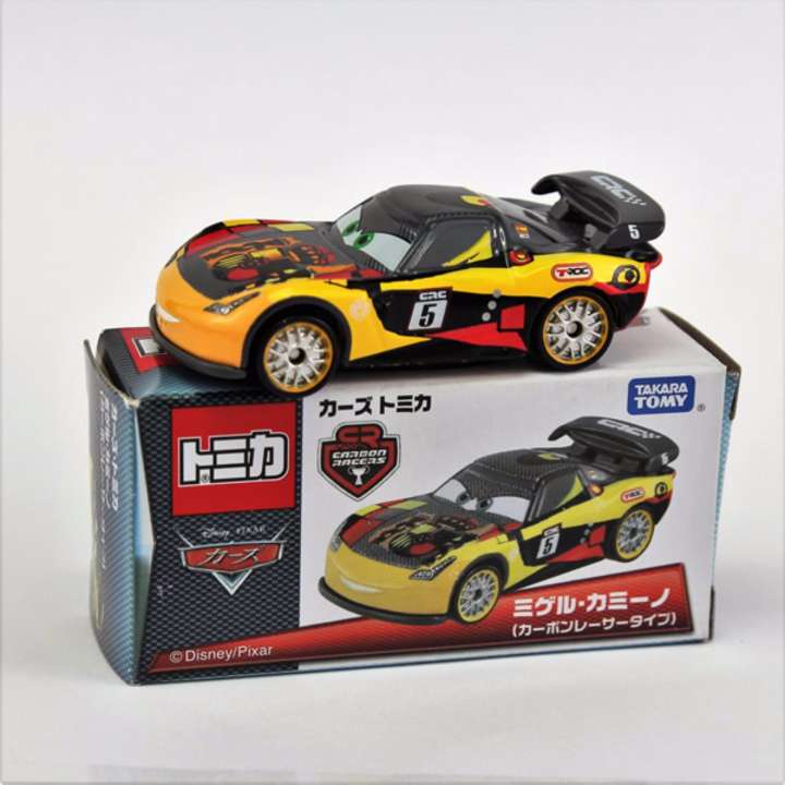 Takara Tomy Tomica Disney Pixar Cars Lightning Macqueen Miggel Camino Package Less Than Mint