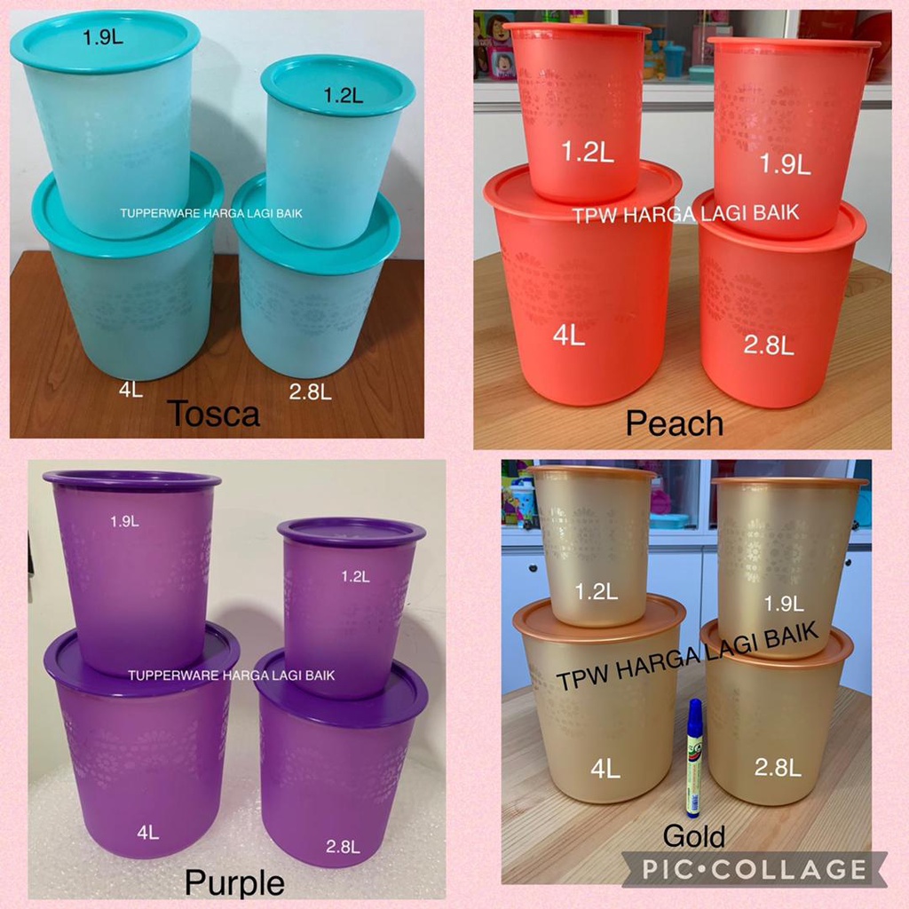 Tupperware One Touch Canister Mosaic (1pc) Shopee Malaysia