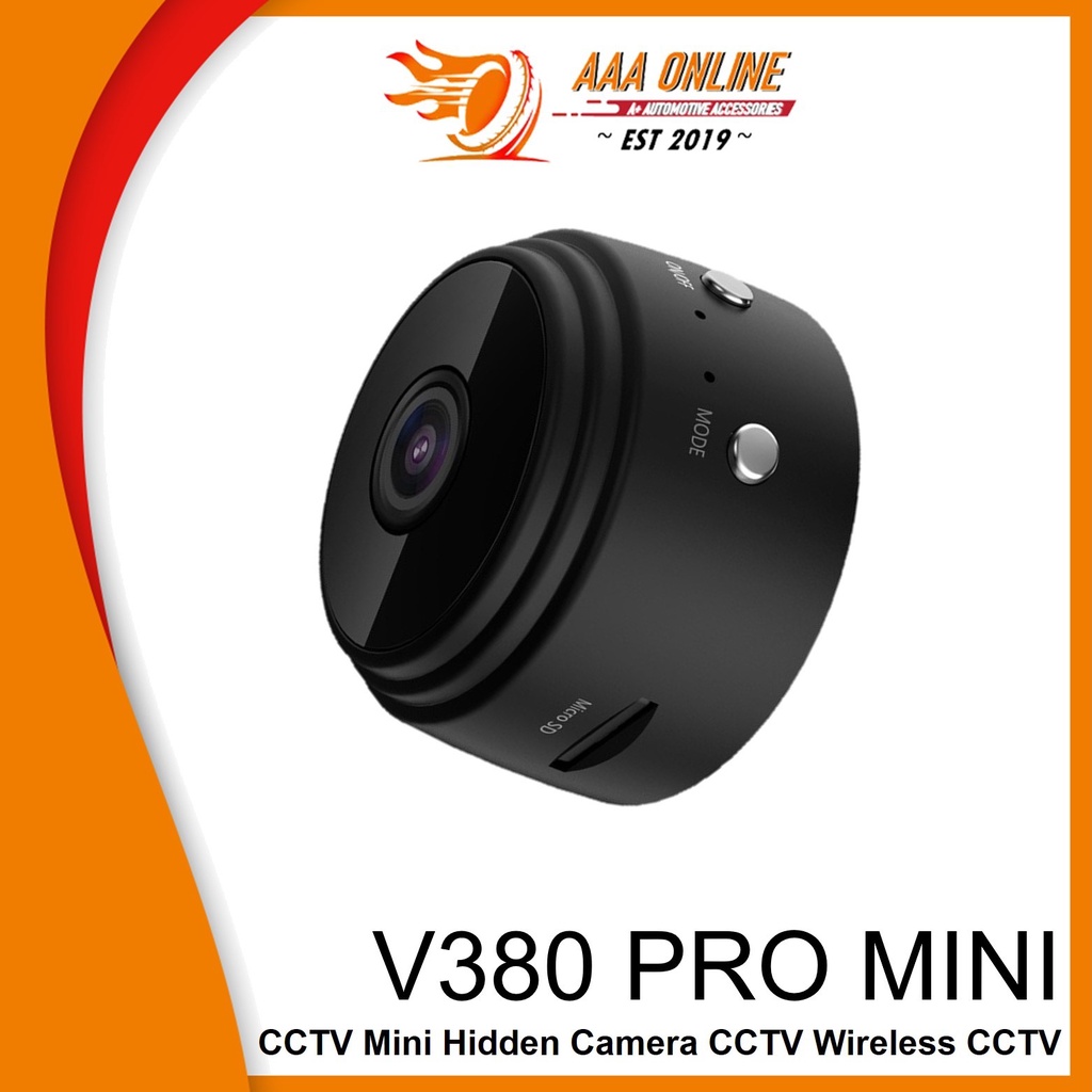 [AAAONLINE] V380 Pro CCTV Mini Hidden Camera CCTV Wireless CCTV Wifi HD V380 Pro Spy Camera Dash Cam Security Cam迷你隐藏式摄像