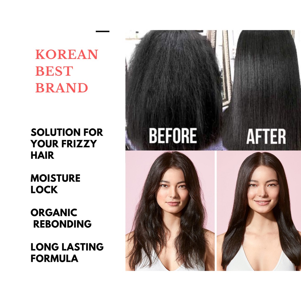 Organic Pure Fruit Korean Best Brand Hair Rebonding Cream(GET SILKY HAIR  NOW! SAY GOODBYE TO FRIZZY HAIR!!)100% GENUINE | Shopee Malaysia
