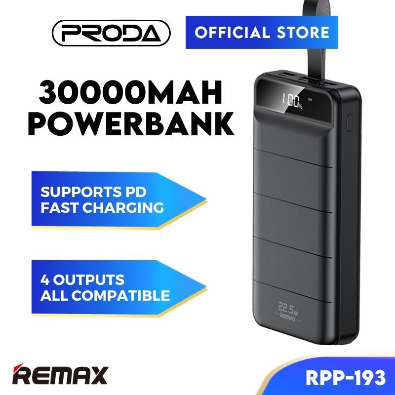 REMAX Powerbank 30000mAh Powerbank Type C Output RPP183 Powerbank PD