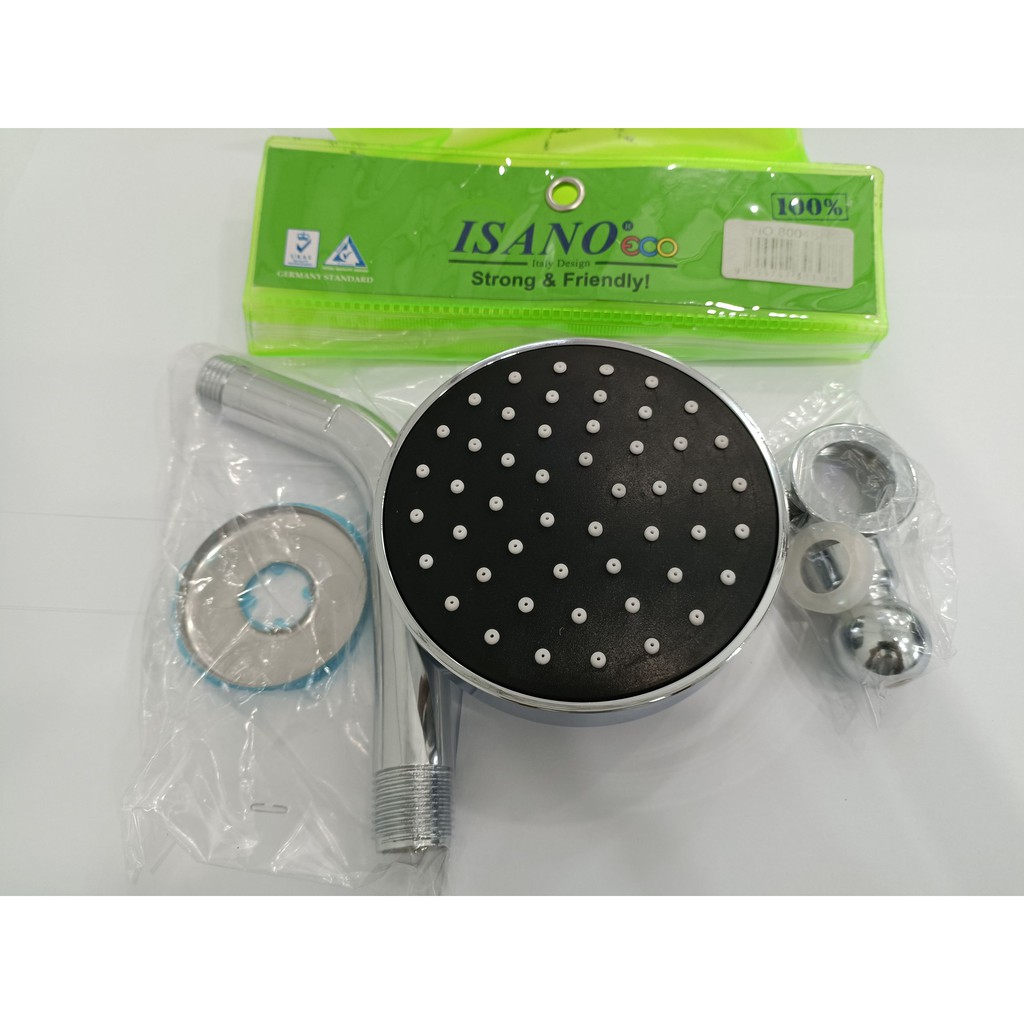 Isano Shower Head Set 20mm 4/5" with holder stainless steel Shopee Malaysia