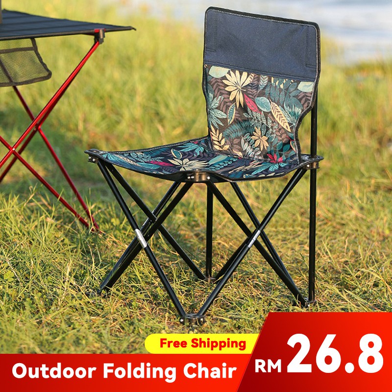 Outdoors Foldable Camping Chair Easy Setup Fishing Chair Lipat kursi
