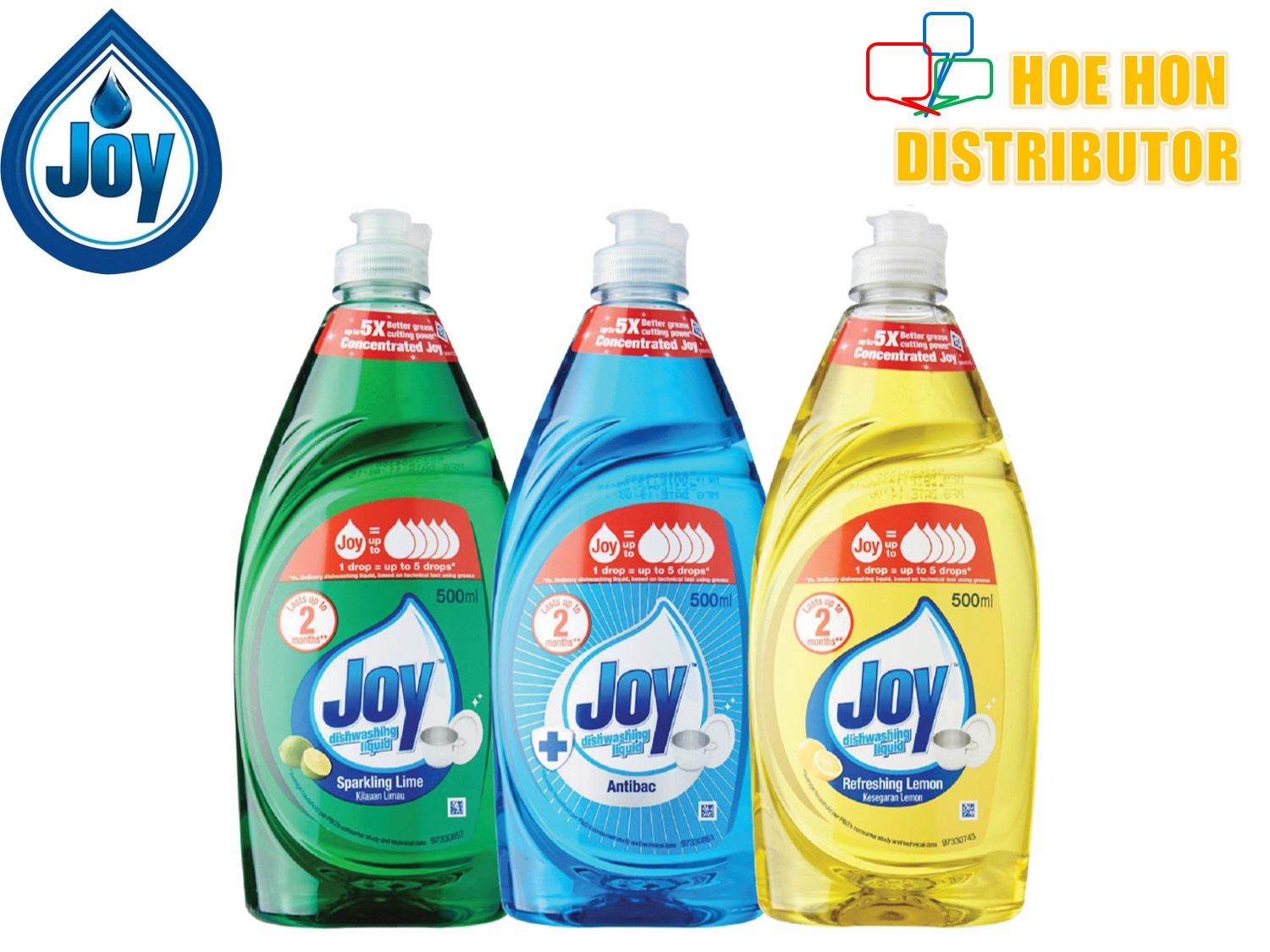 Joy Concentrated Dishwash Liquid Sparkling Lime Refreshing Lemon Anti ...