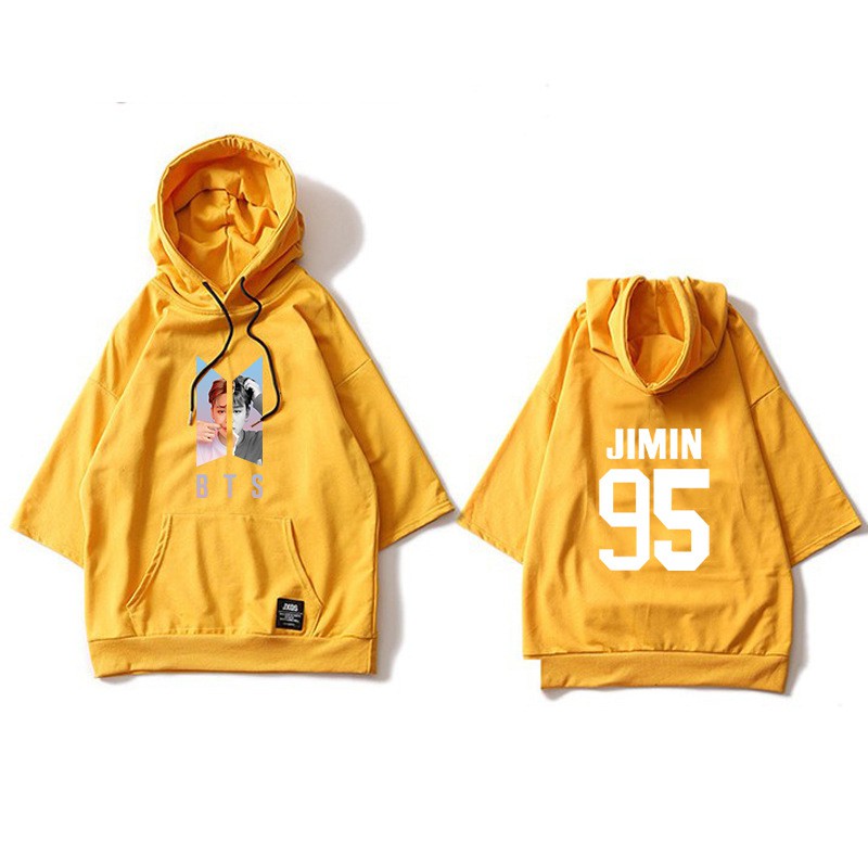 bts yellow hoodie