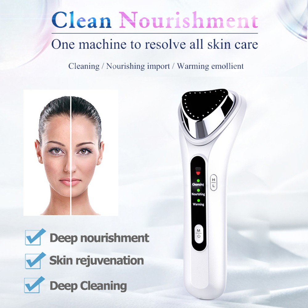 Sonic Beauty Rejuvenation Cleaning Machine Warm Import Instrument Cleansing  Device Wrinkle Remover Lift Spa Facial Tools | Shopee Malaysia