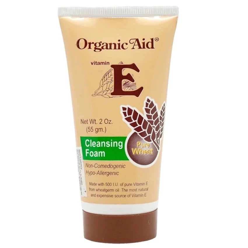 organic aid vitamin e cleansing foam