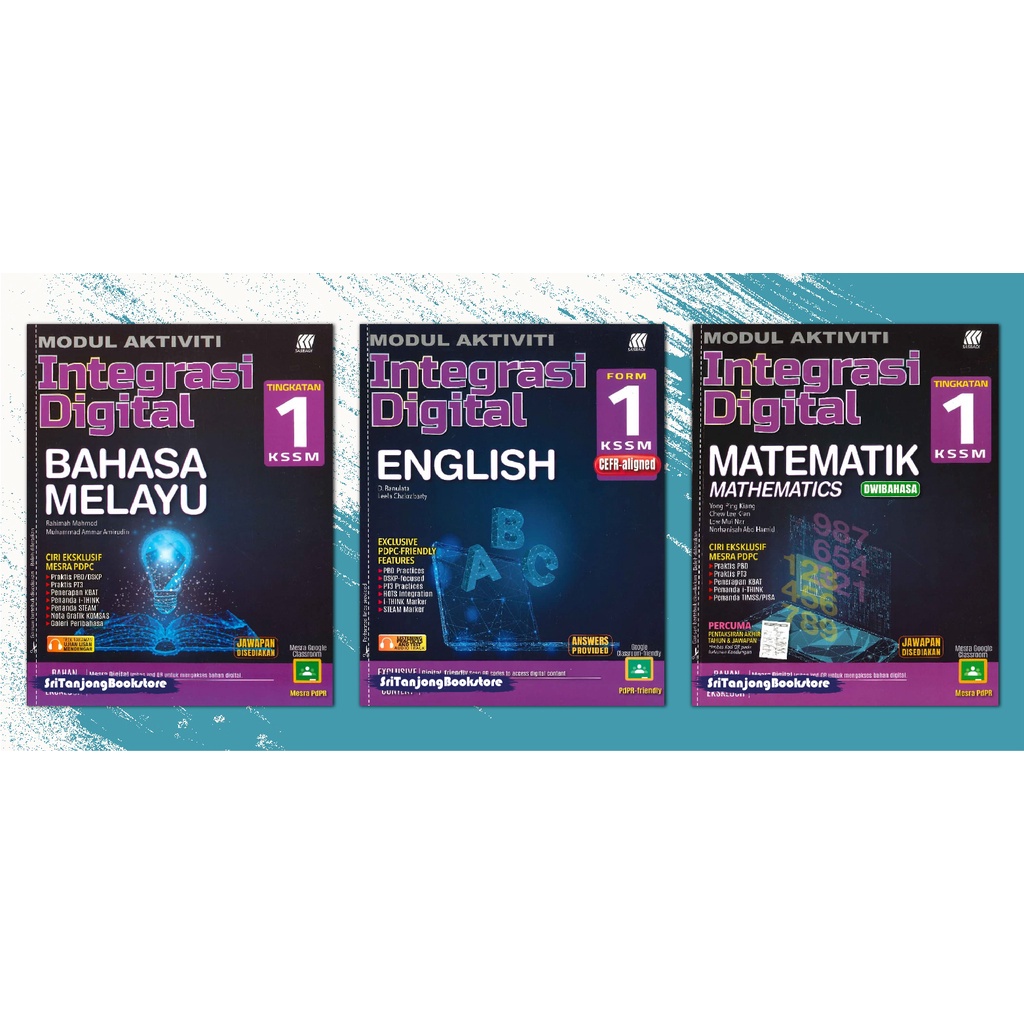 Sri Tanjong Sasbadi Buku Latihan Modul Aktiviti Integrasi Digital Matematik Dwi Tingkatan 1 Edisi Terbaru 2022 Shopee Malaysia