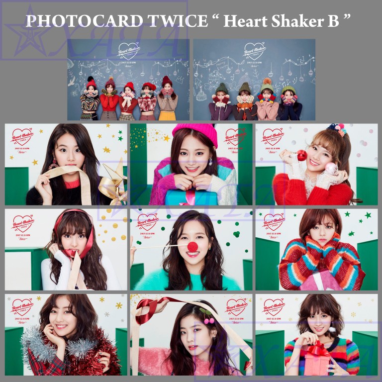 Photocard Of Twice Heart Shaker Kpop Ready Stock Photocard Twice Heart Shaker Kpop Murah Shopee Malaysia