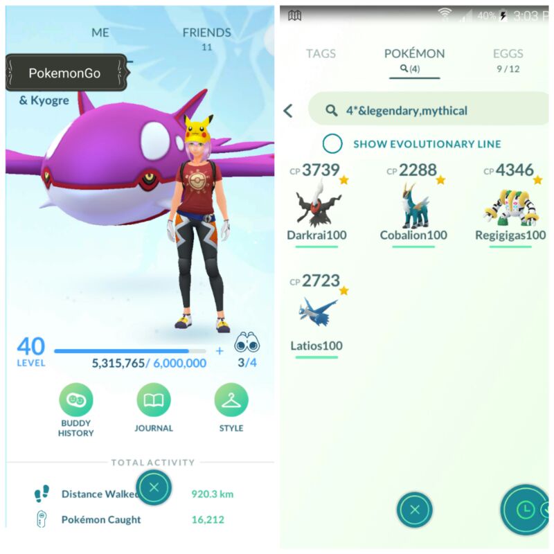 Buy Pokemongo Lvl40 4 Legendary 414 4 Mewtwo Pogo Account Pgsharp Seetracker Malaysia