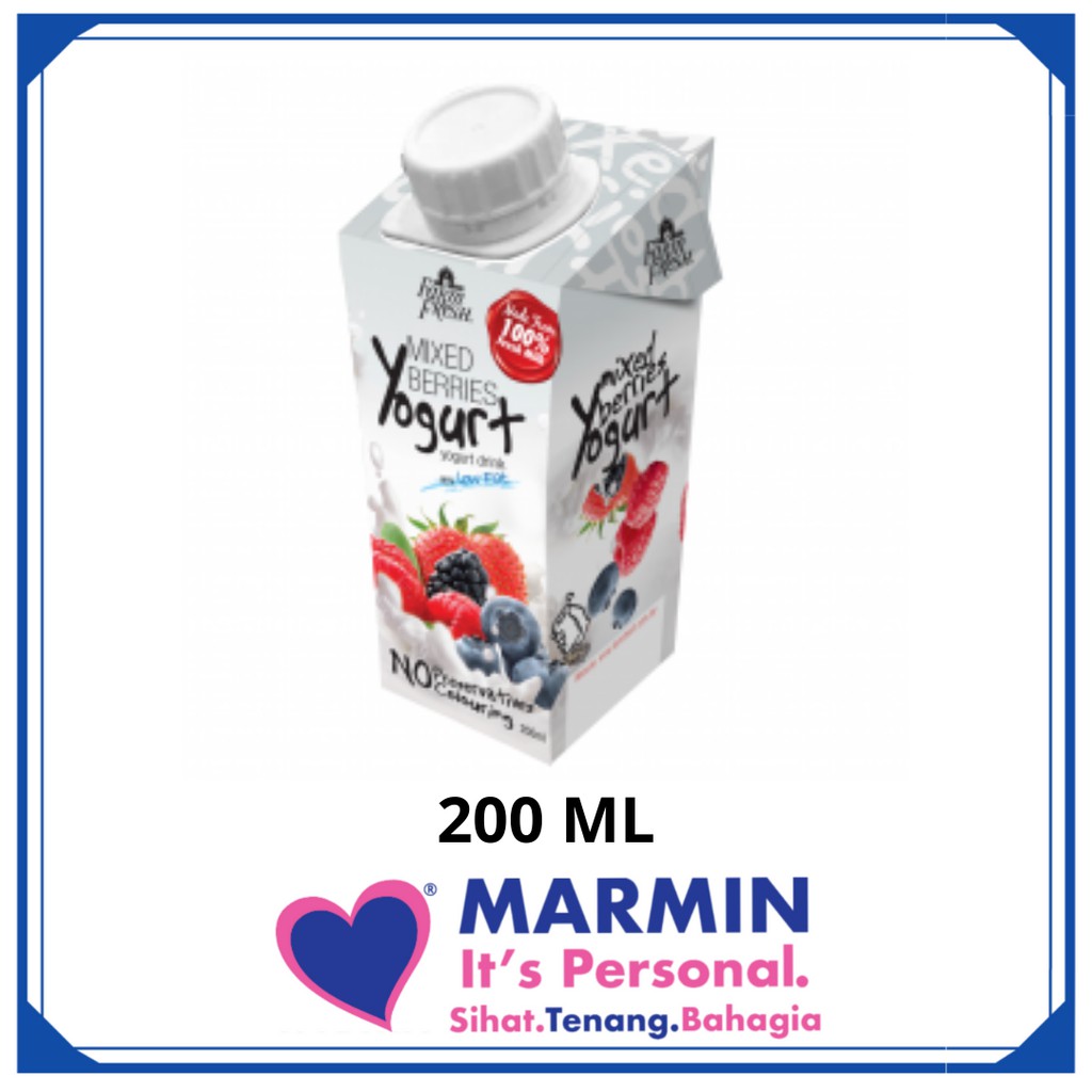 Farm Fresh UHT Yogurt Drink Mixed Berries 200 ml | Shopee ...