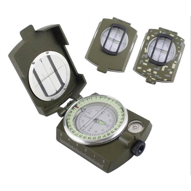 Professional Metal Compass Military Army Geology Compass Luminous for Outdoor Hiking Camping