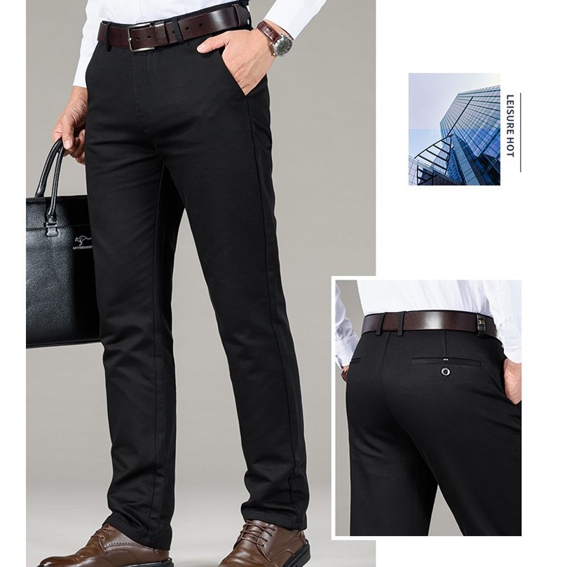 Men's ice silk suit pants Tencel Non-ironing Wrinkle Resistant Suit Pants