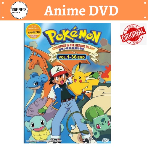 POKEMON ADVENTURE IN THE ORANGE ISLAND VOL.1-36 END ANIME DVD