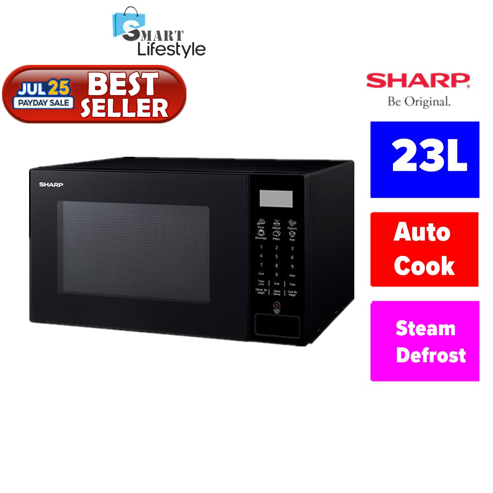 Sharp 23L Microwave Oven R239EK / R259E(BS) Shopee Malaysia