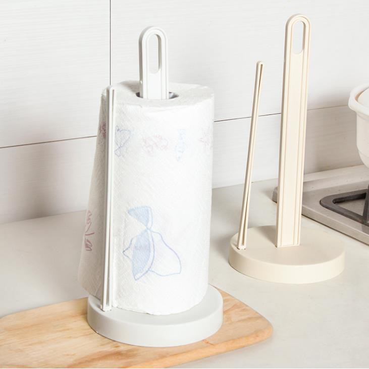 Vertical Roll Holder Paper Napkin Shelf Desktop Punch Paper Towel