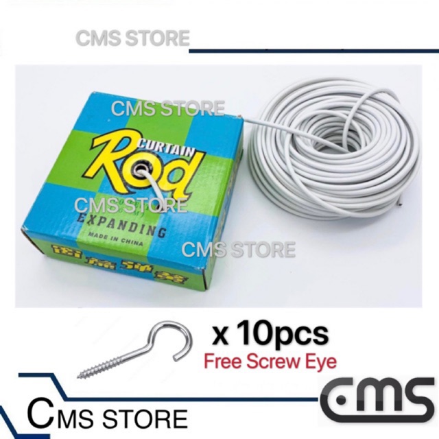 Buy Spring Dawai Langsir Curtain Rod Free 10pcs Of Hooks Seetracker Malaysia