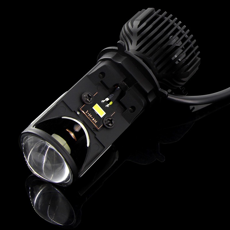 1Pcs H4 9003 HB2 HS1 moto LED Headlight Bulbs Mini H4 LED Projector