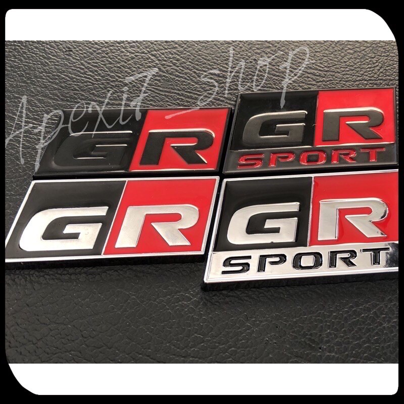 TOYOTA GAZOO RACING GR SPORT metal emblem logo sticker Shopee Malaysia
