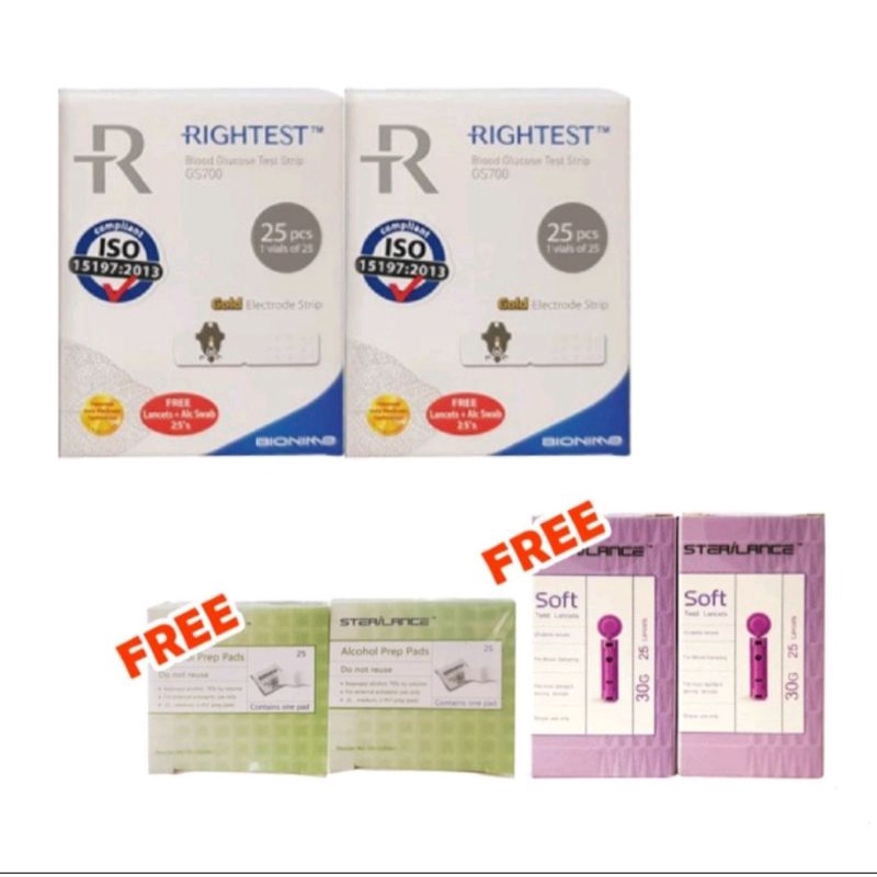 RIGHTEST GS700 BLOOD GLUCOSE TEST STRIP (expmei 2024) Shopee Malaysia