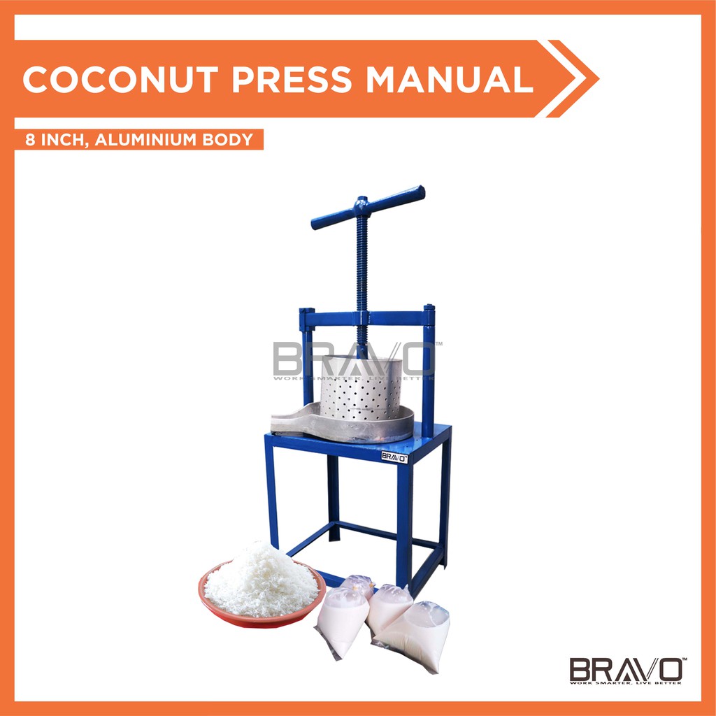 Bravo [Diameter 8 Inch] Coconut Milk Press Machine for Santan Segar