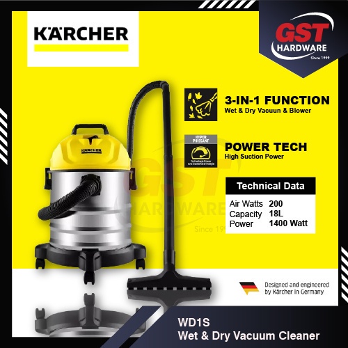 Karcher WD1S Karcher Vacuum Cleaner Wet And Dry Vacuum Cleaner Vacum Rumah Kacher Vacuum Cleaner