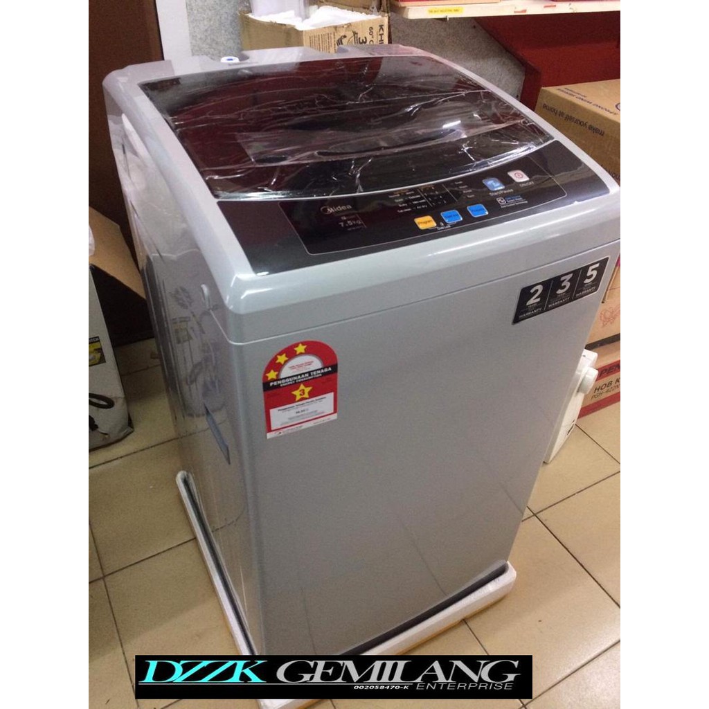 Midea Washing Machine 7 5kg Fully Auto Mfw 751 Shopee Malaysia