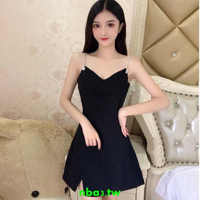 two piece little black dress