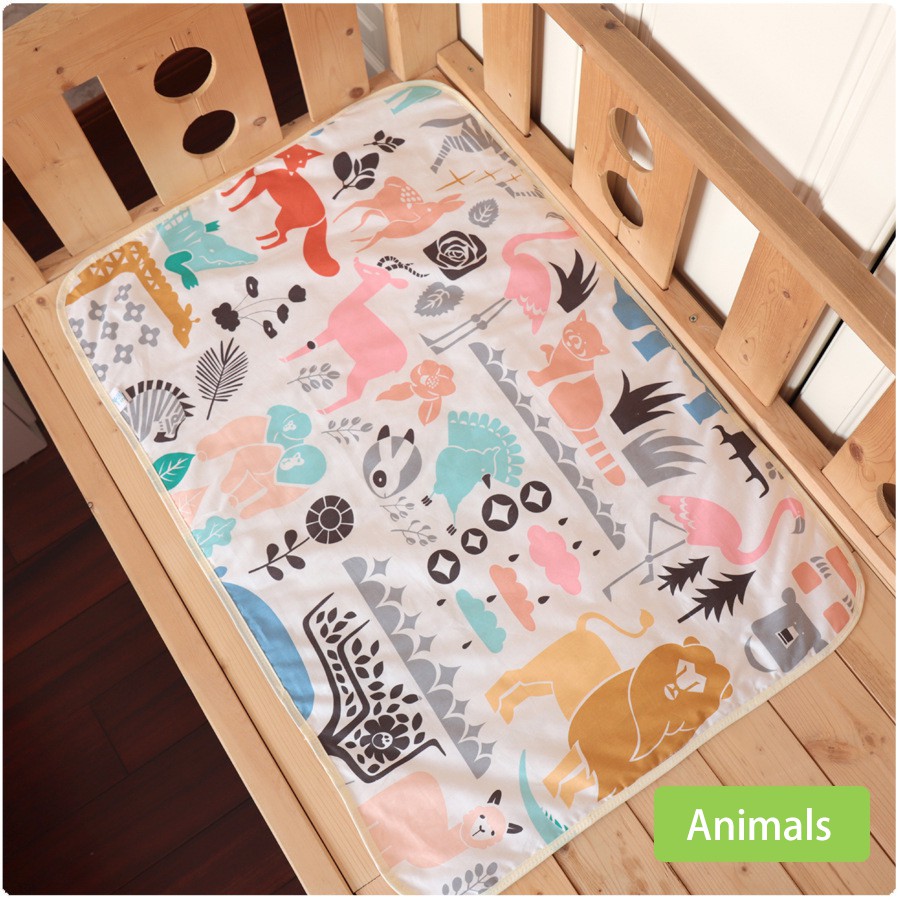 Baby Kid Waterproof Bedding Diapering Changing Mat Washable Breathable Cotton vb 