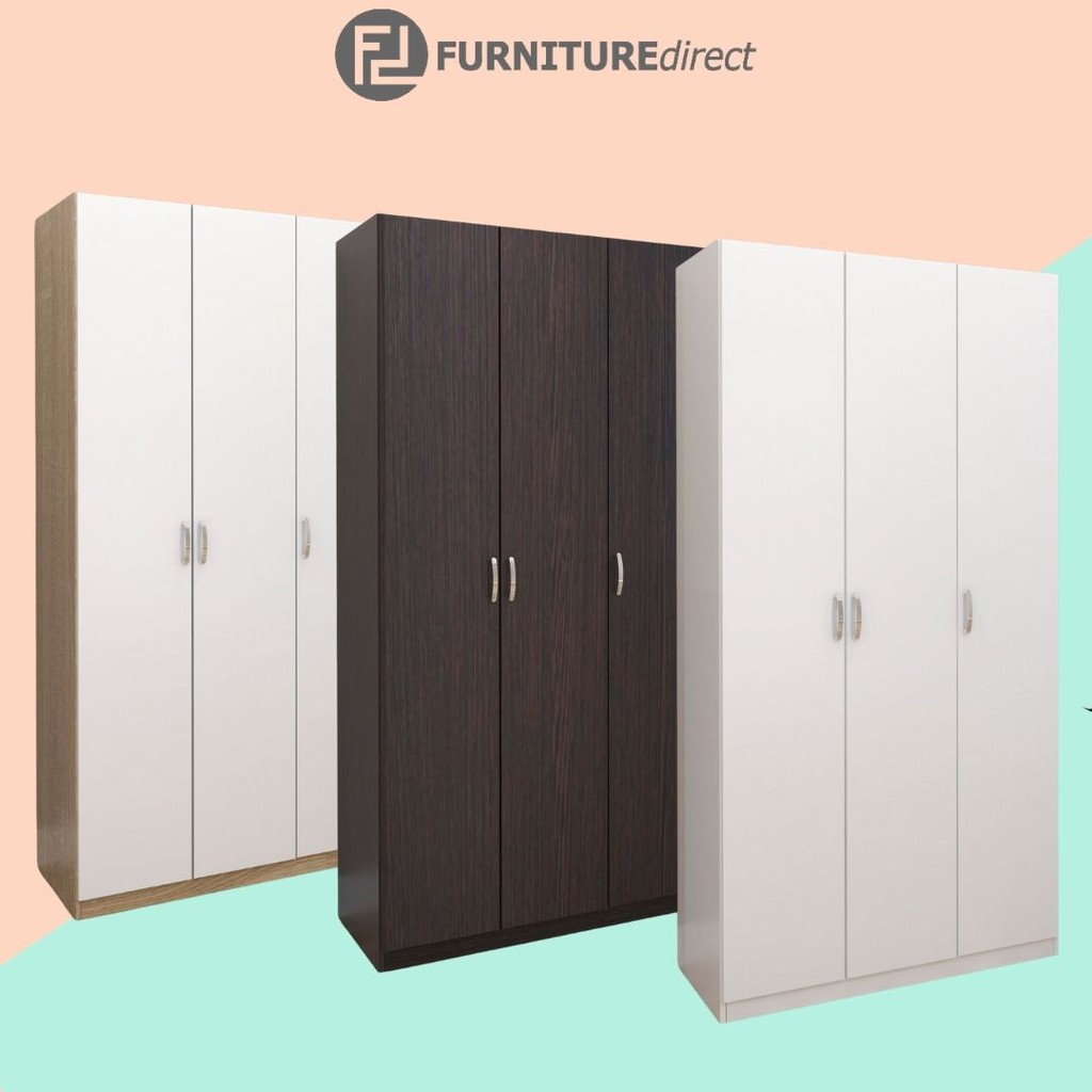 ESCOT 3 door wardrobe / almari baju 3 pintu / almari baju ...