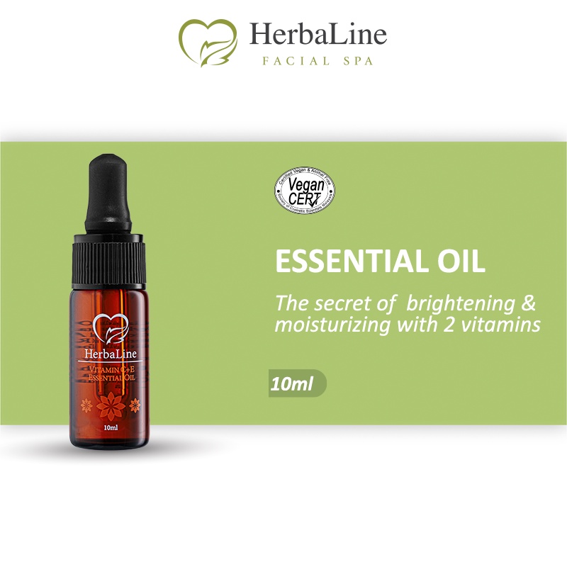 [Essential Oil] HerbaLine Vitamin C+E Essential Oil (10ml) || Brightening Moisturizing 美白 精华油