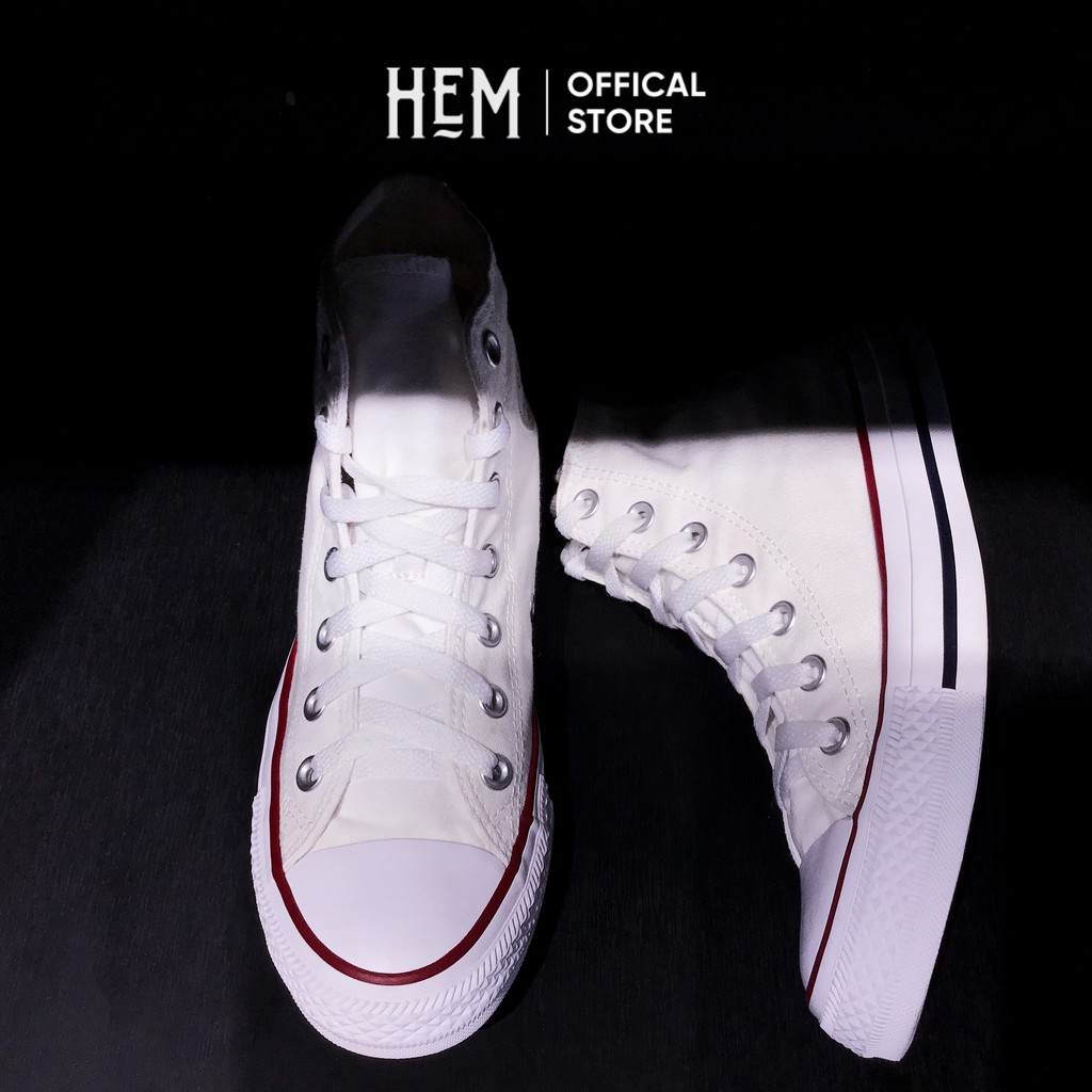 Converse High Neck Sneakers In White Real 2hand Cond 9 Genuine Shopee Malaysia