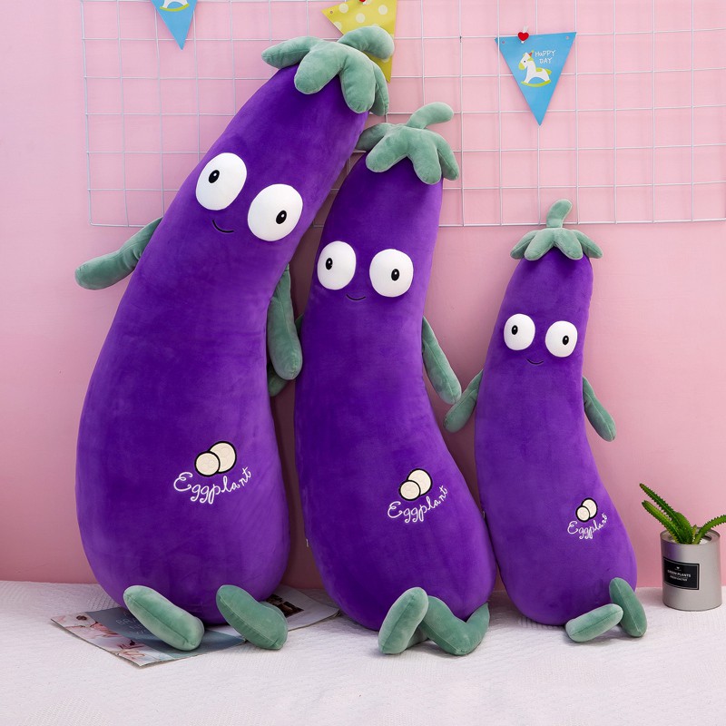 eggplant seal plush