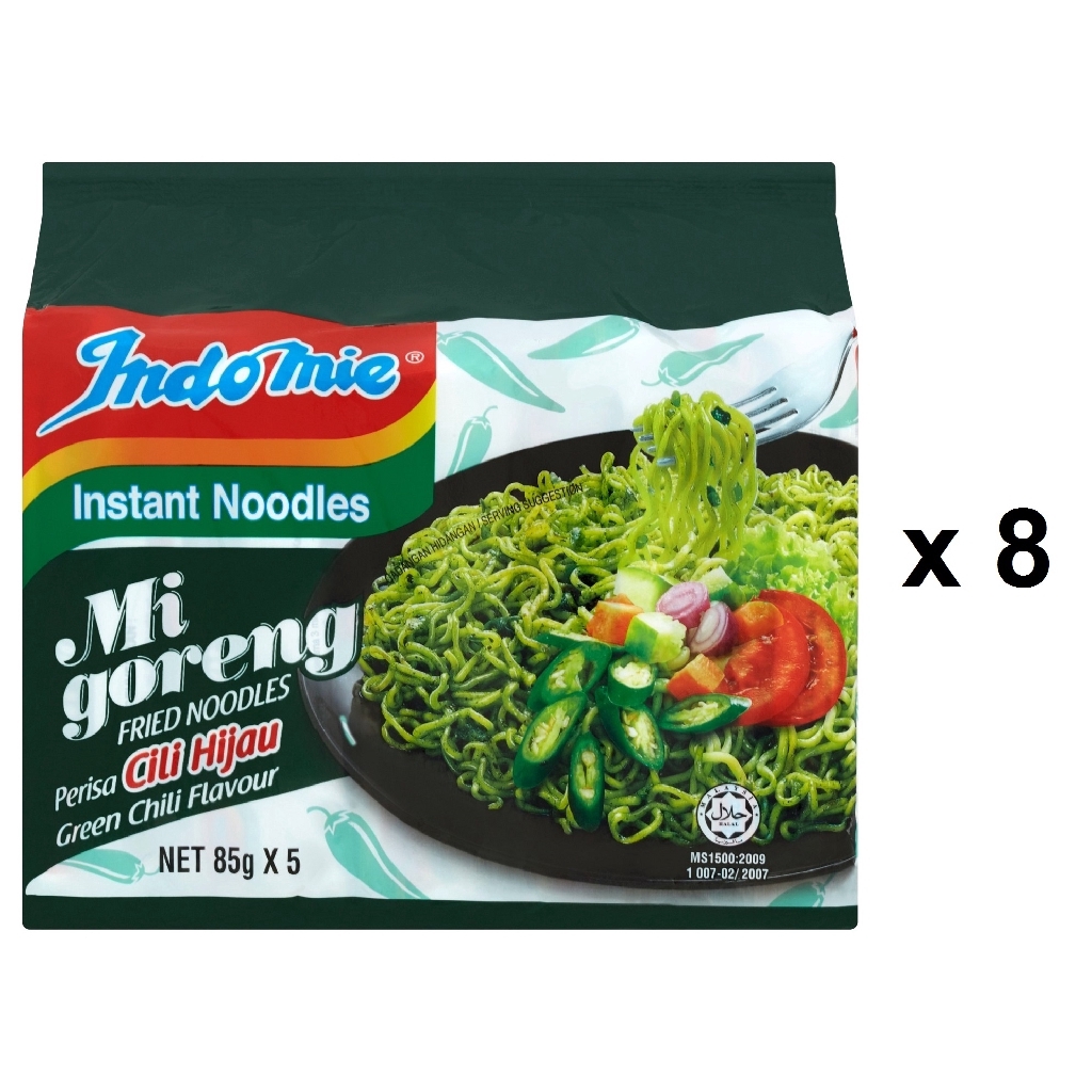 Indomie Instant Noodles Green Chili Flavour (85g x 5)Pack of 8 MD1 Shopee Malaysia