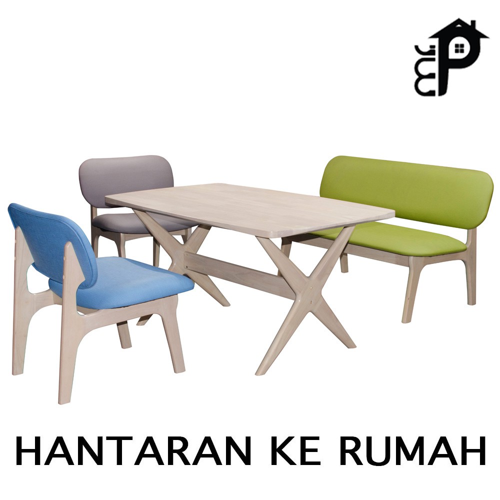 Mrp899 4 Seater Japanese Solid Wood Dining Table Meja Makan Kayu