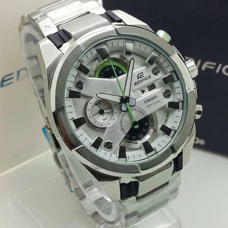 Casio Edifice EFR 540 Series All Function Fashion Men Leather ...