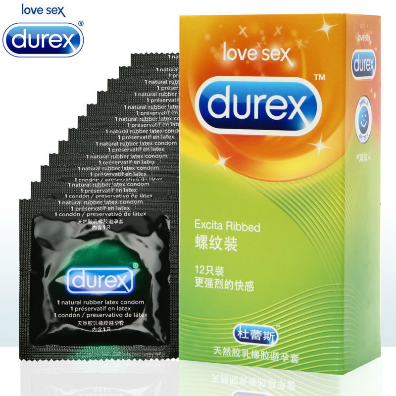 DUREX Excita Ribbed Condoms 12s | Shopee Malaysia