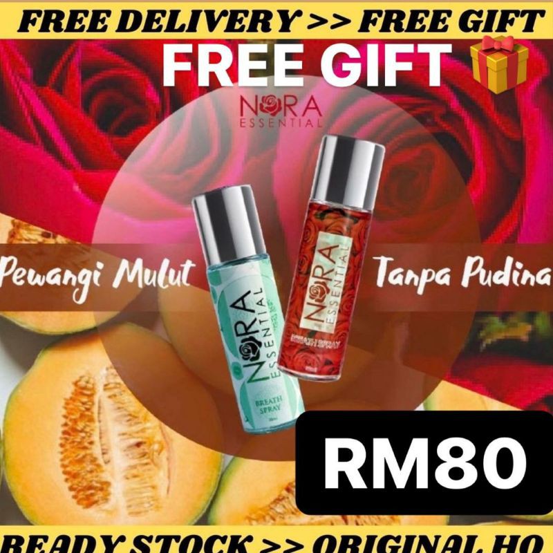 Perfume Mulut NORA ESSENTIAL BREATH SPRAY - READY STOCK (PEWANGI MULUT)