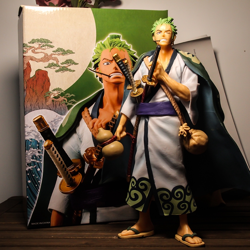 28cm Ichiban Kuji One Piece Wano Country Roronoa Zoro Kimono Ver. PVC ...