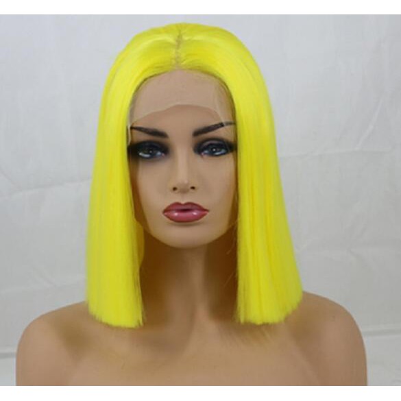 bright yellow wig