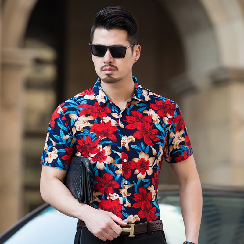 red floral shirt mens